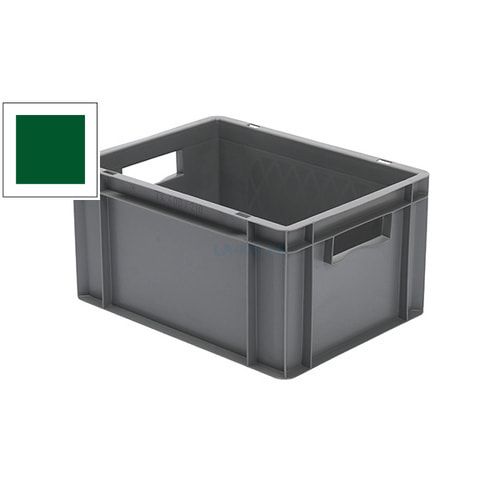 Eurobox - Eurokasten - Volumen 19 l - Boden geschlossen, Wände durchbrochen - 210 x 300 x 400 mm (HxBxT) - VE 4 Stk. - blau