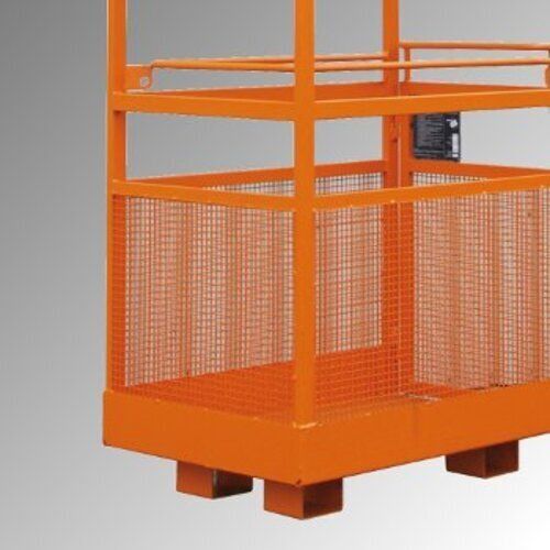 BAUER Arbeitskorb - Montagebühne - Staplerkorb - 470 kg - 2.300 x 1.200 x 800 mm (HxBxT) - kranbar - gelborange
