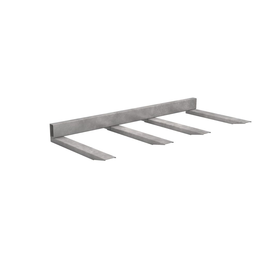 Langguttraverse - Traglast 1.500 kg - Nutztiefe 1.200 mm - 280 x 2.000 x 1.390 mm (HxBxT) - feuerrot