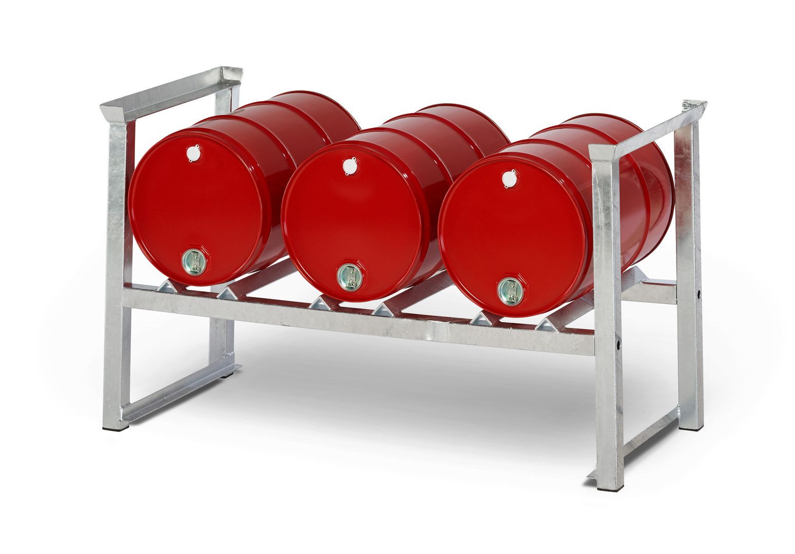 Stapelregal - Kapazität 200 l Fass: 1x - 790 x 875 x 640 mm (HxBxT) - Traglast 680 kg - verzinkt