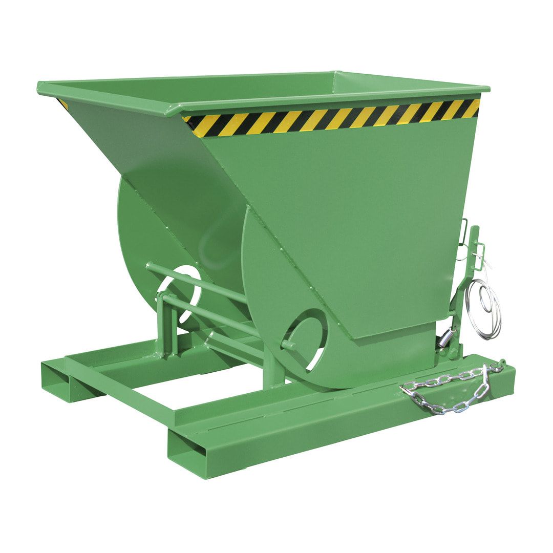 BAUER Muldenkippbehälter - 500 l Volumen - 1.000 kg - feuerverzinkt