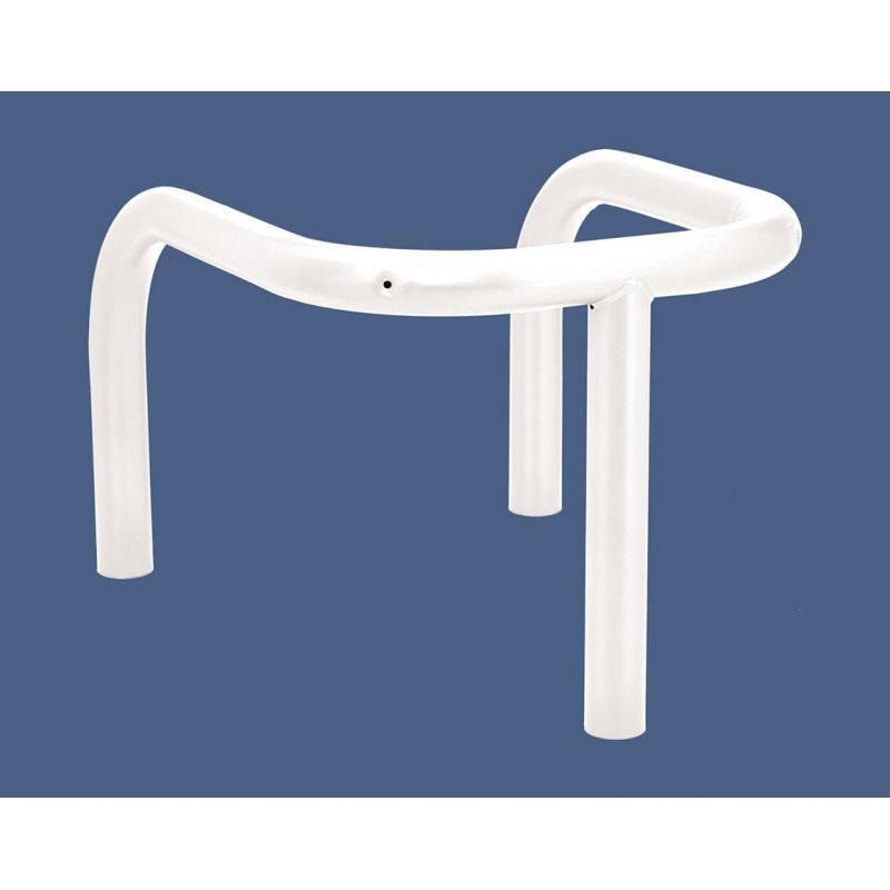 3-Punkt-Schutzbügel, Rammschutz, steckbar, Einbetonierung, 775 x 650 x 650 mm (HxBxT), Durchmesser 60 mm, Farbe enzianblau