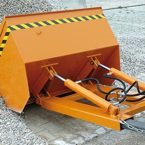 Eichinger Stapler-Schaufel, hydraulisch, Volumen 1.000 l, Traglast 2.000 kg, Maße 820 x 1.830 x 1.865 mm, Farbe anthrazitgrau (RAL 7016)