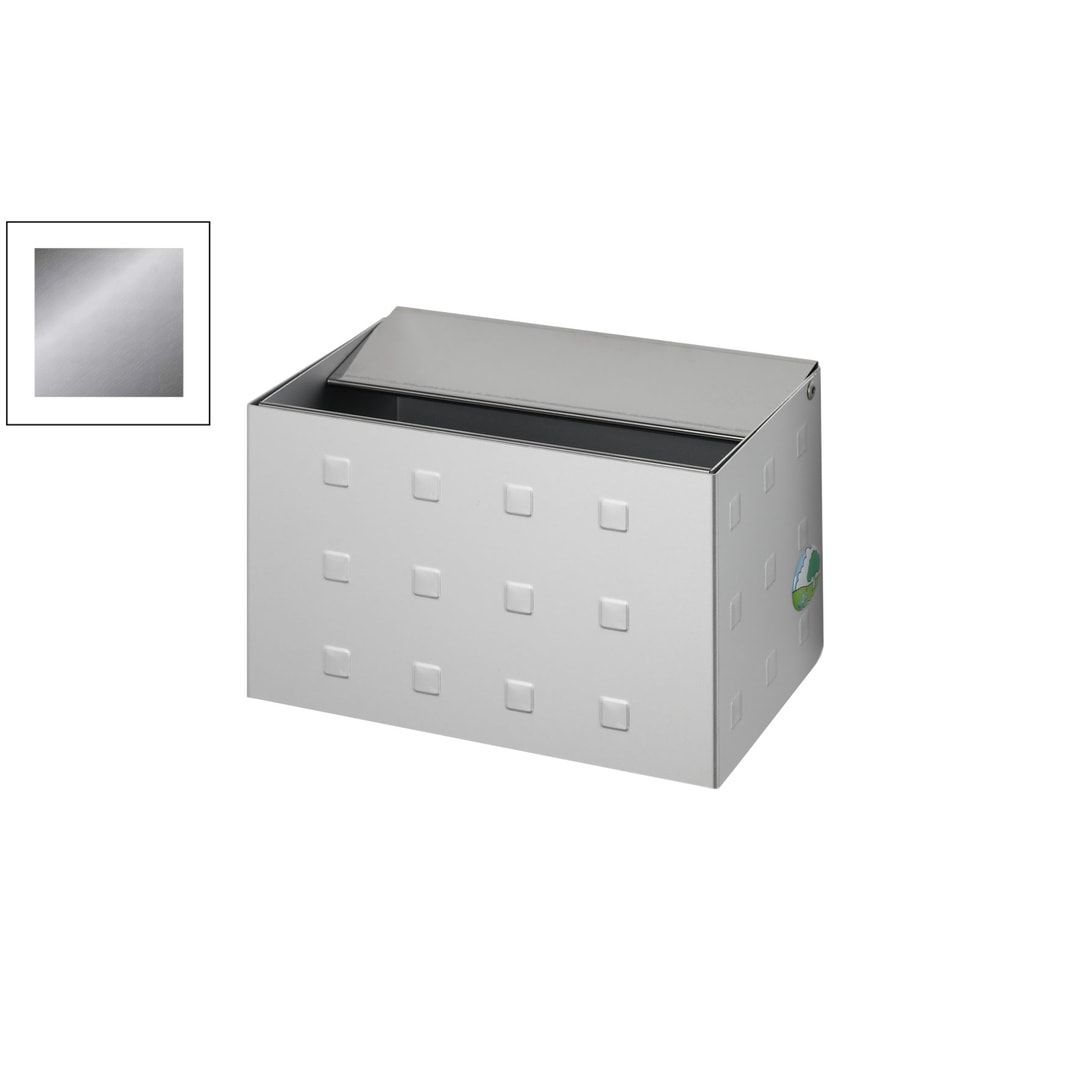 Wandascher - Aluminium, Antik silber - Volumen 0,8 l - 125 x 200 x 125 mm (HxBxT)