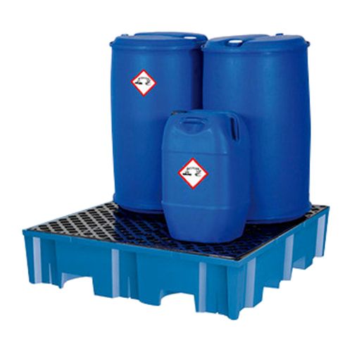 PE-Auffangwanne - 255 l - Einfahrtaschen - Traglast 950 kg - 270 x 1.240 x 1.240 mm (HxBxT)