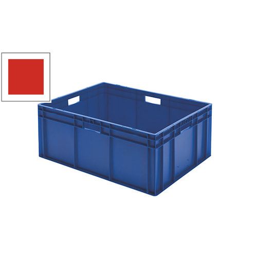 Eurobox - Eurokasten - Volumen 127 l - Boden und Wände geschlossen - 320 x 600 x 800 mm (HxBxT) - VE 1 Stk. - blau