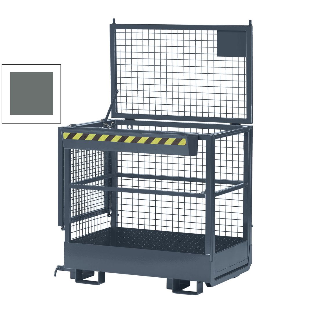 Arbeitsbühne - 2-seitige Aufnahme - Traglast 300 kg - 1.950 x 1.200 x 800 mm (HxBxT) - anthrazitgrau