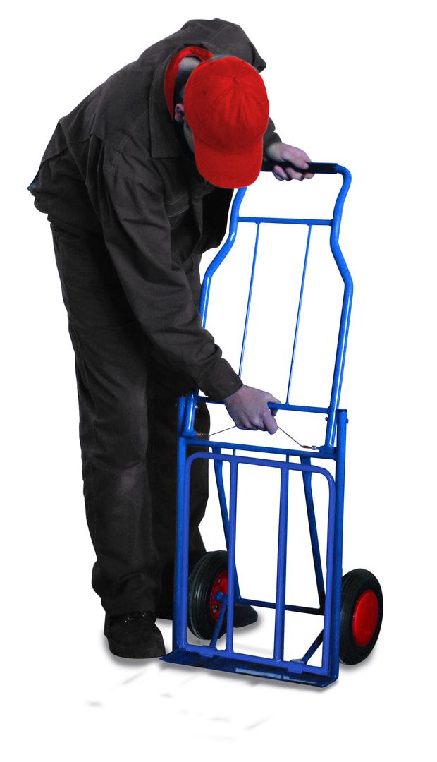 Paketroller - 80 kg Traglast - zusammenklappbar - Luftbereifung