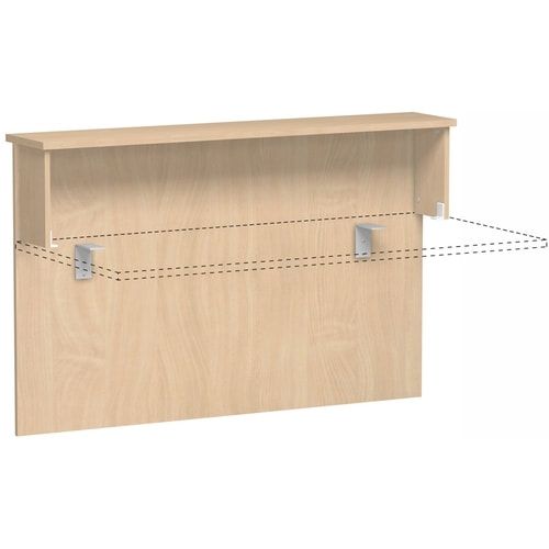 Anbau Thekenelement, Anbaumodul, 25 mm Dreischicht-Feinspan, 1.025 x 1.000 x 300 mm (HxBxT), Dekor Ahorn