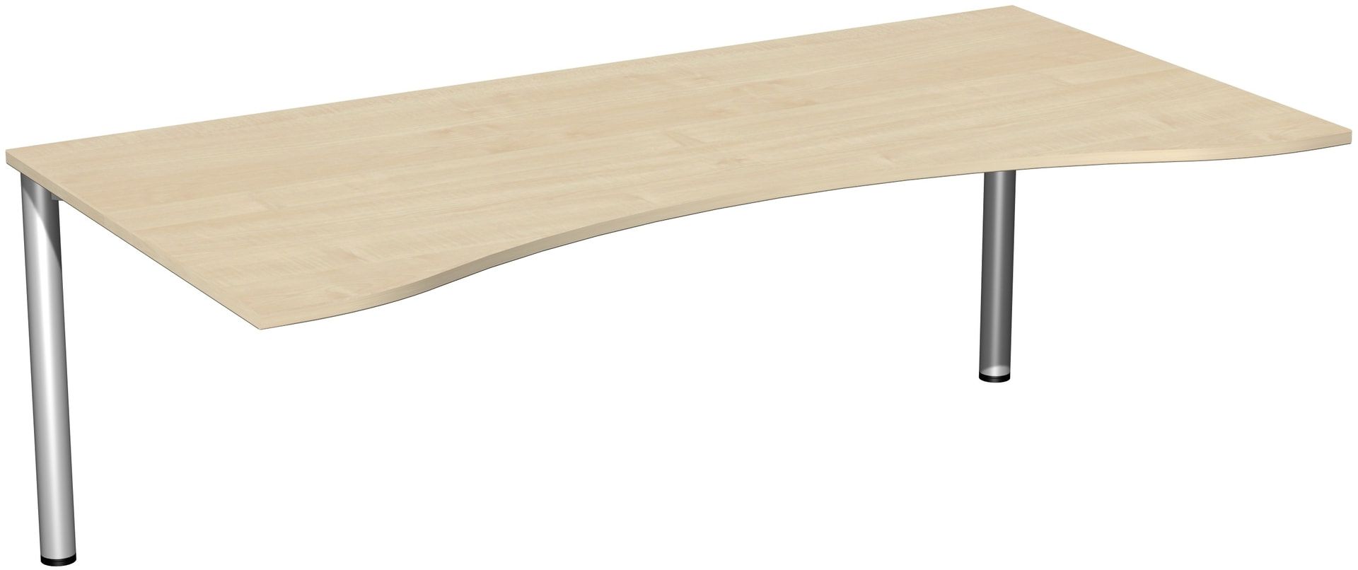 Ergo-Schreibtisch - 4-Fuß Flex - Bürotisch - 720 x 1.600 x 1.000 mm (HxBxT) - Gestell anthrazit - Ahorn