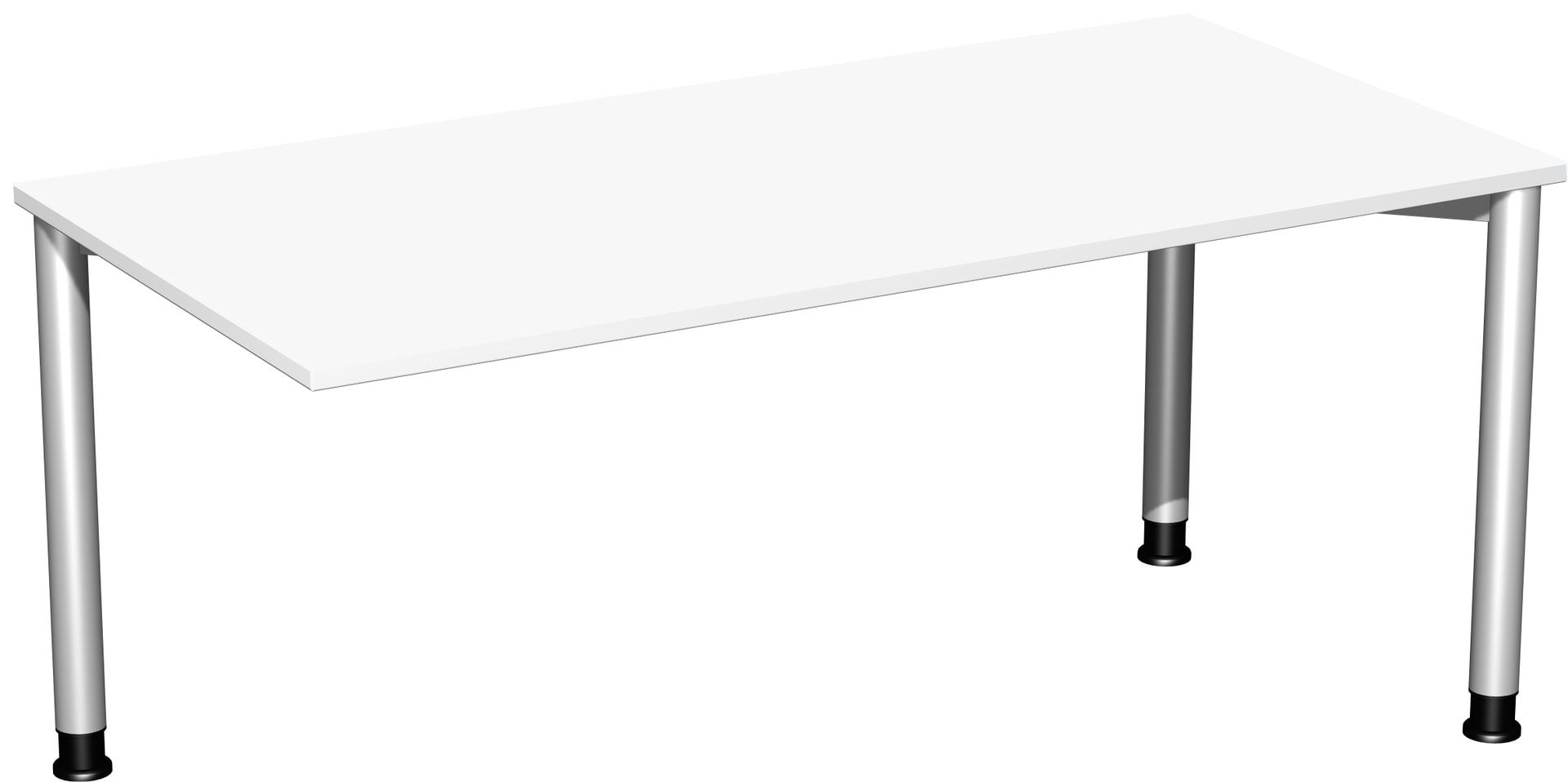 Schreibtisch - 4-Fuß Flex - Bürotisch - Höhe 680-800 mm - 1.200 x 600 mm (BxT) - Gestell anthrazit - Ahorn