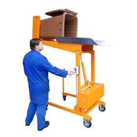 Mülltonnen-Kippstation - Tragkraft 110 kg - Hubantrieb und Farbe wählbar
