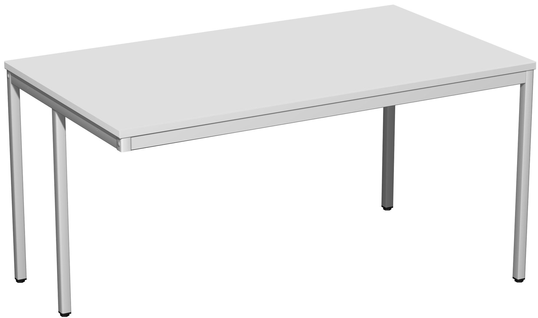 Schreibtisch - 4-Fuß Eco - Bürotisch - 720 x 1.000 x 800 mm (HxBxT) - Gestell lichtgrau - Ahorn