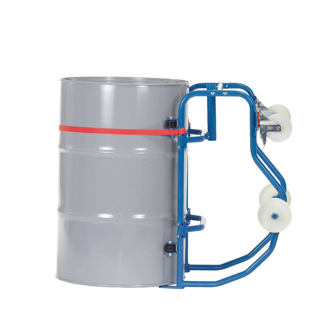Fetra - Fasskipper für 200 l Fässer - Tragkraft 250 kg - fahrbar - Hebelstange
