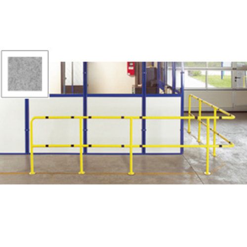 Anfangs- oder Endstück für Rammschutz Geländer System Flex - Outdoor Baukastensystem - Anfahrschutz aus Stahl - sichert Wege und Bereiche - verzinkt