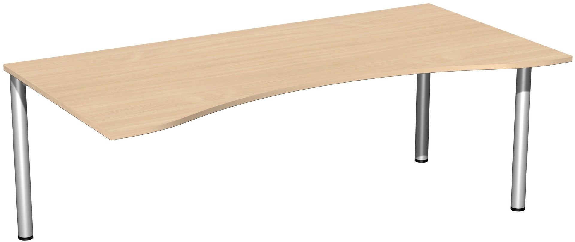 Ergo-Schreibtisch - 4-Fuß Flex - Bürotisch - 720 x 1.600 x 1.000 mm (HxBxT) - Gestell anthrazit - Ahorn