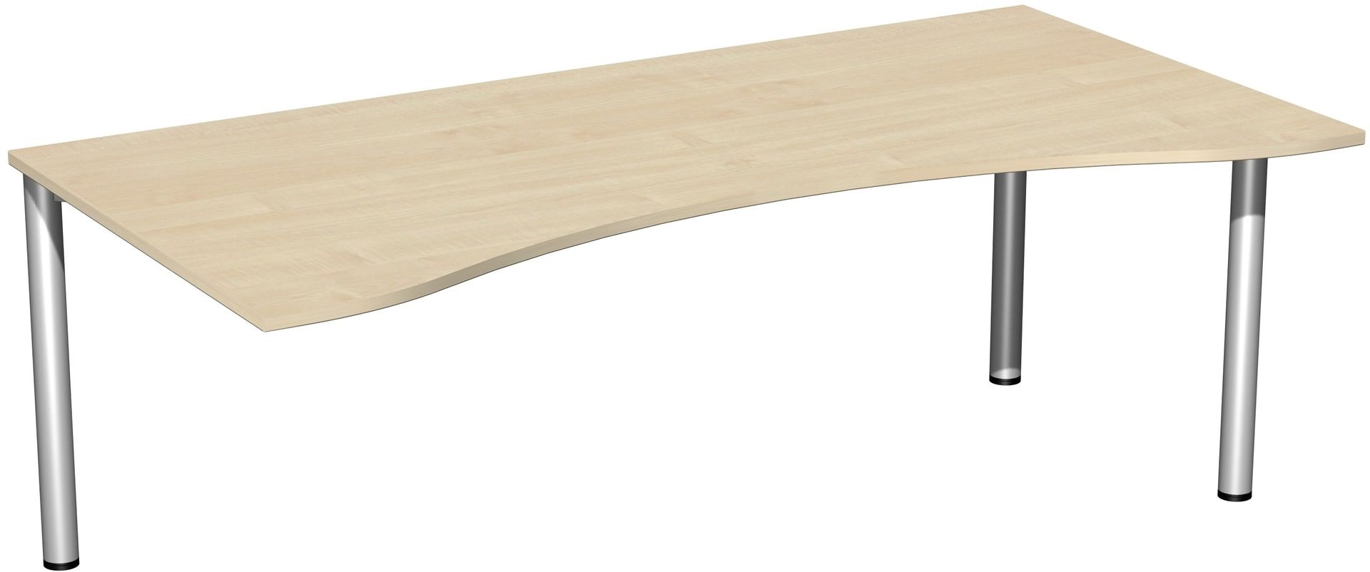 Ergo-Schreibtisch - 4-Fuß Flex - Bürotisch - 720 x 1.600 x 1.000 mm (HxBxT) - Gestell anthrazit - Ahorn