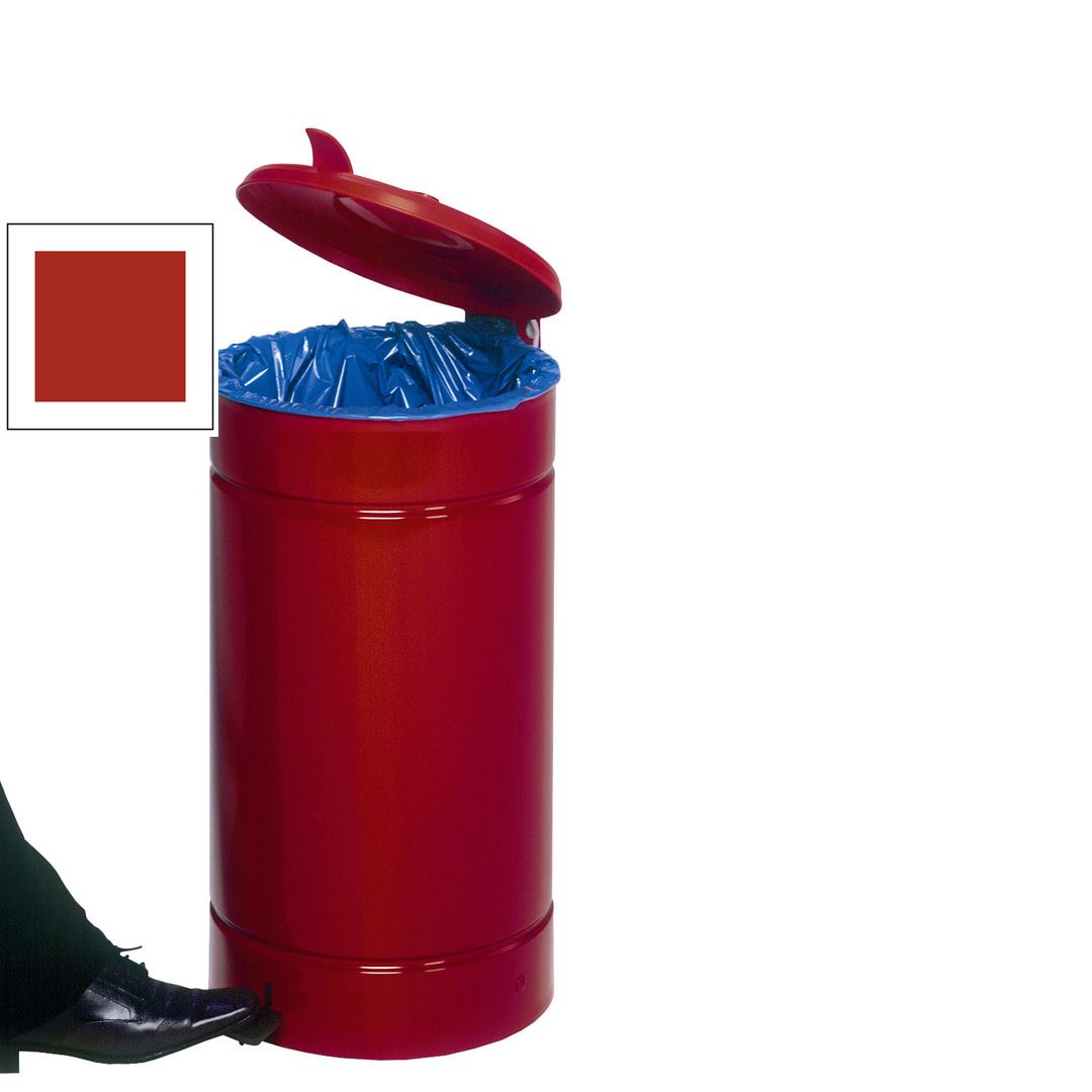Tretabfallsammler - Mülleimer - Fußpedal - Volumen 60 l - Höhe 700 mm - Durchmesser 450 mm - enzianblau