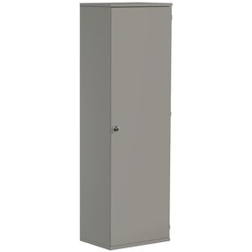 Flügeltürenschrank, Holztüren, Schloßseite wählbar, 4 Ordnerhöhen, 4 Einlegeböden, 1.920 x 600 x 425 mm (HxBxT), Frontfarbe und Korpusfarbe wählbar