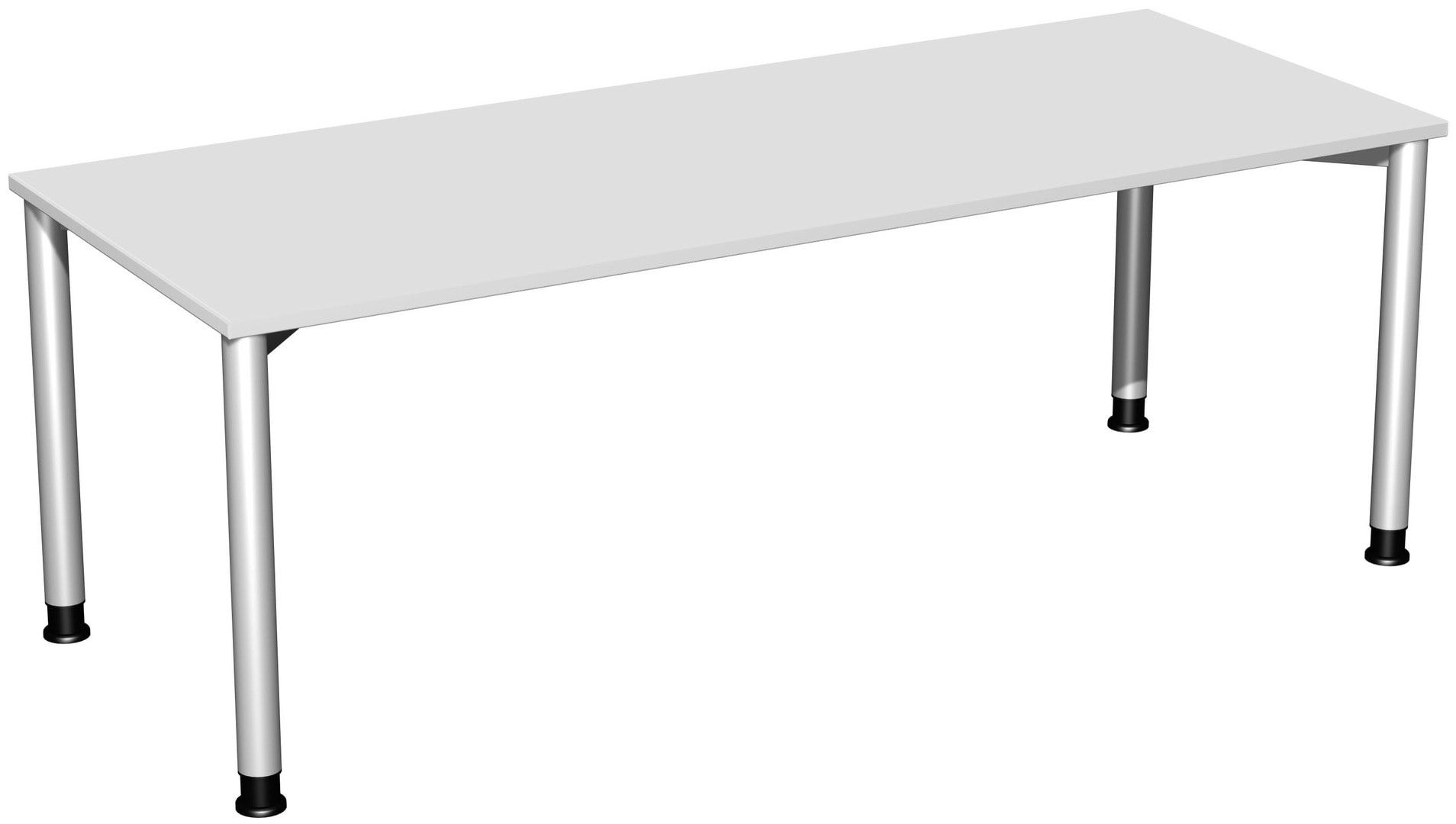 Schreibtisch - 4-Fuß Flex - Bürotisch - Höhe 680-800 mm - 1.000 x 800 mm (BxT) - Gestell anthrazit - Ahorn