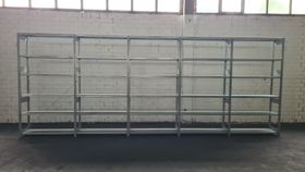 Gebrauchtes Fachbodenregal - ca. 2.500 x 6.481 x 600 mm (HxBxT) - Fachlast 150 kg - 6 Böden