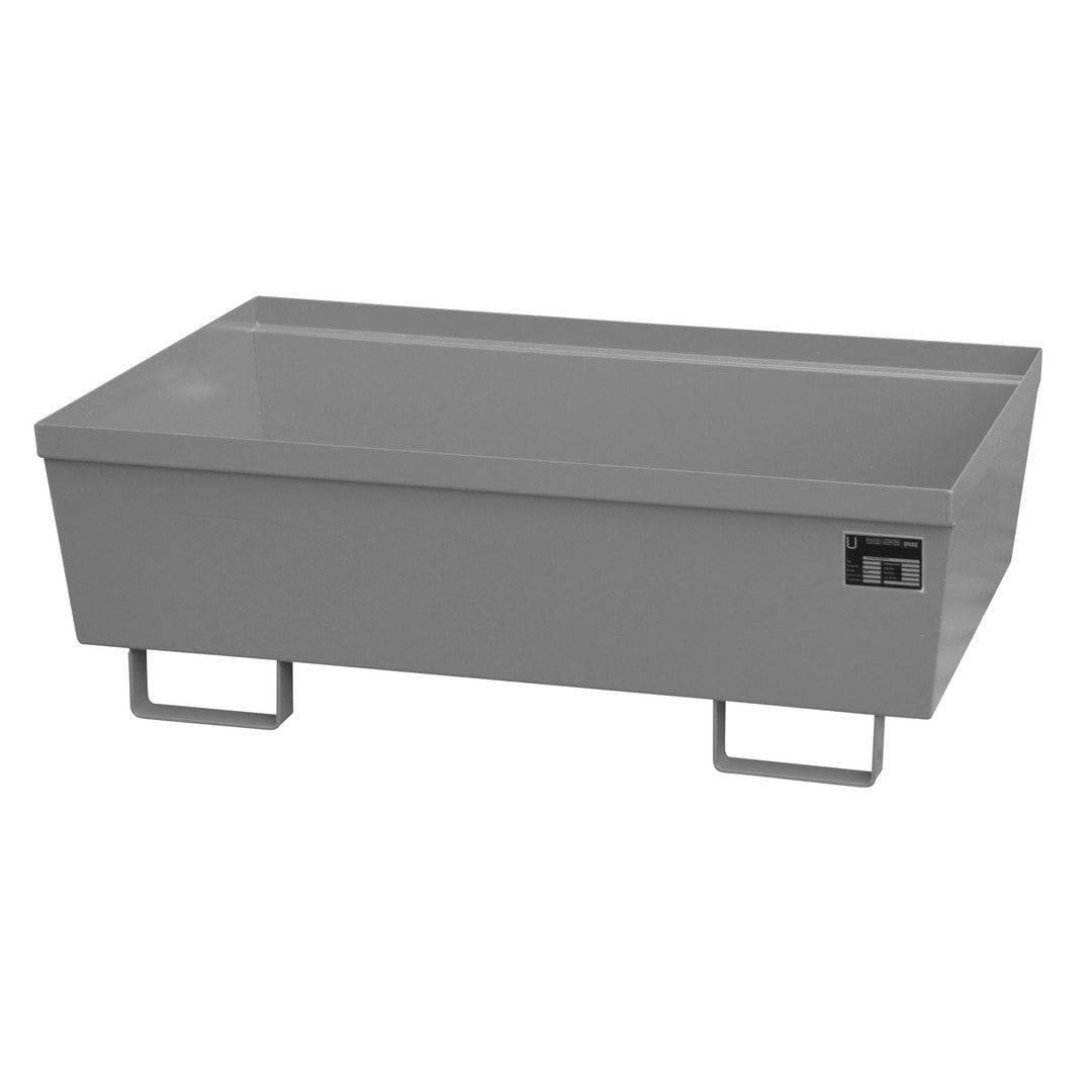 Ineinander stapelbare Auffangwanne - Stahl - 246 l Volumen - Breite 1.200 mm - feuerrot