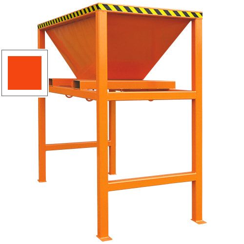 Eichinger Befülltrichter, Übergabesilo, für Big Bags oder Container, Staplertaschen, 4 Ösen, 2.090 x 1.090 x 2.210 mm (HxBxT), Farbe anthrazitgrau