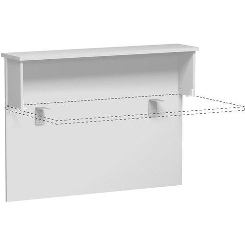 Anbau Thekenelement, Anbaumodul, 25 mm Dreischicht-Feinspan, 1.025 x 1.000 x 300 mm (HxBxT), Dekor Ahorn