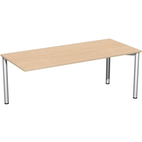 Schreibtisch - 4-Fuß Flex - Bürotisch - 720 x 1.000 x 800 mm (HxBxT) - Gestell anthrazit - Ahorn