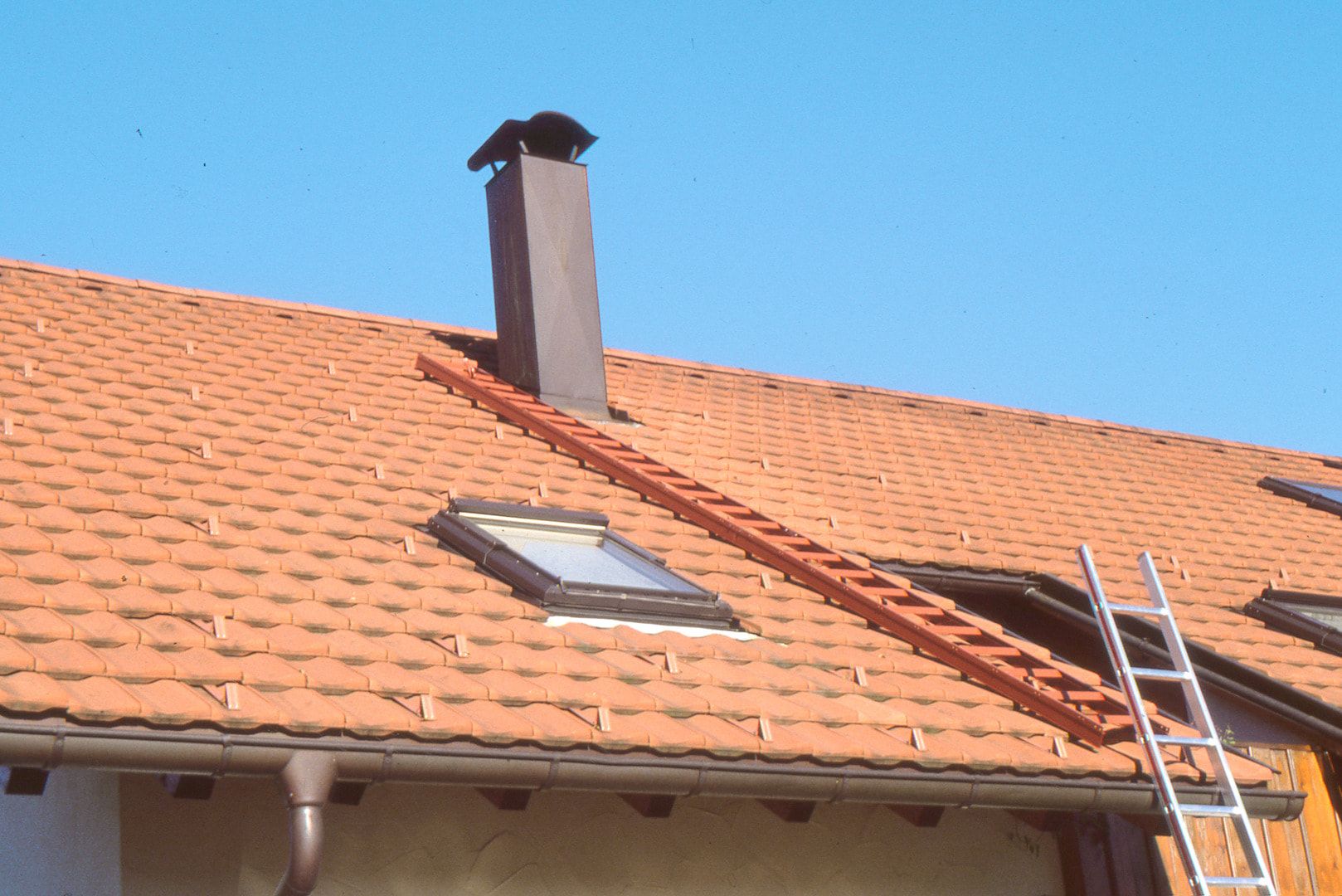 Dachleiter - Aluleiter - 7 Sprossen - Länge 1.950 - Hymer - Alu-natur