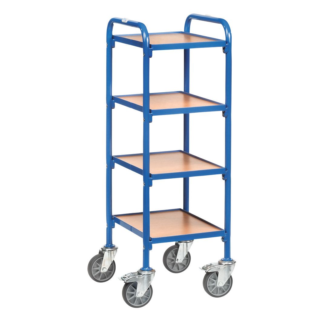 Fetra - Etagenwagen für 4 Sichtlagerkästen - 1.130 x 513 x 430 mm (HxBxT)