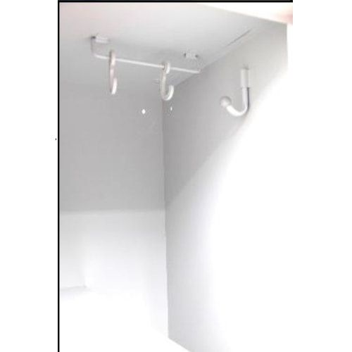 Z-Garderobenspind - 4 Fächer - Drehriegel - 1.800 x 800 x 500 mm (HxBxT) - lichtgrau