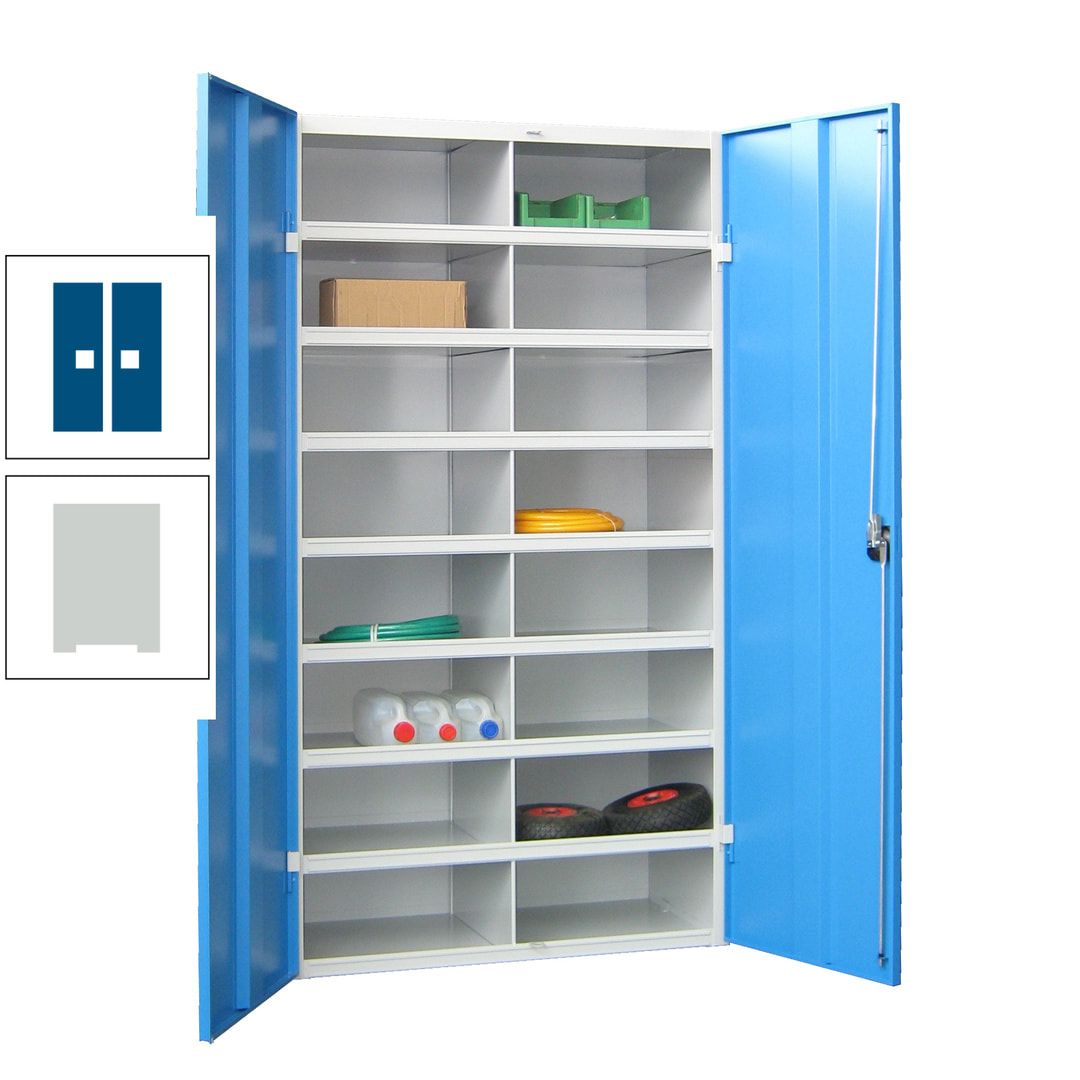 Aktenschrank - Fächerschrank - Sortierstation - 16 Fächer - Büroschrank - Dokumentenablage - 1.800 x 1.000 x 530 mm (HxBxT) - anthrazitgrau