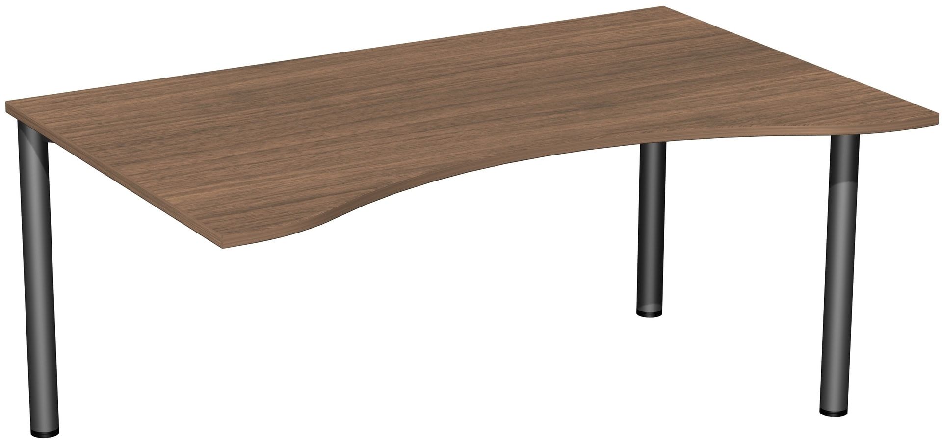 Ergo-Schreibtisch - 4-Fuß Flex - Bürotisch - 720 x 1.600 x 1.000 mm (HxBxT) - Gestell anthrazit - Ahorn