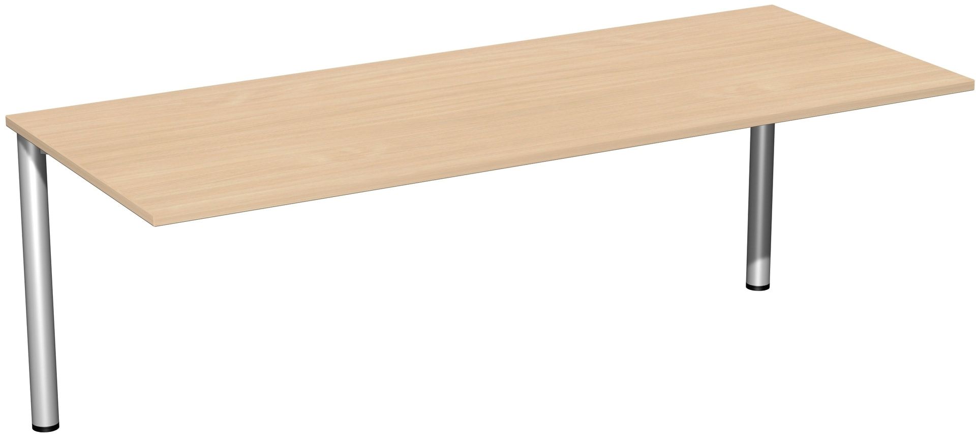 Schreibtisch - 4-Fuß Flex - Bürotisch - 720 x 1.000 x 800 mm (HxBxT) - Gestell anthrazit - Ahorn