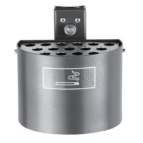 Halbrund-Ascher - 2 l - Wand- o. Pfostenmontage - Aschenbecher - Farbe wählbar