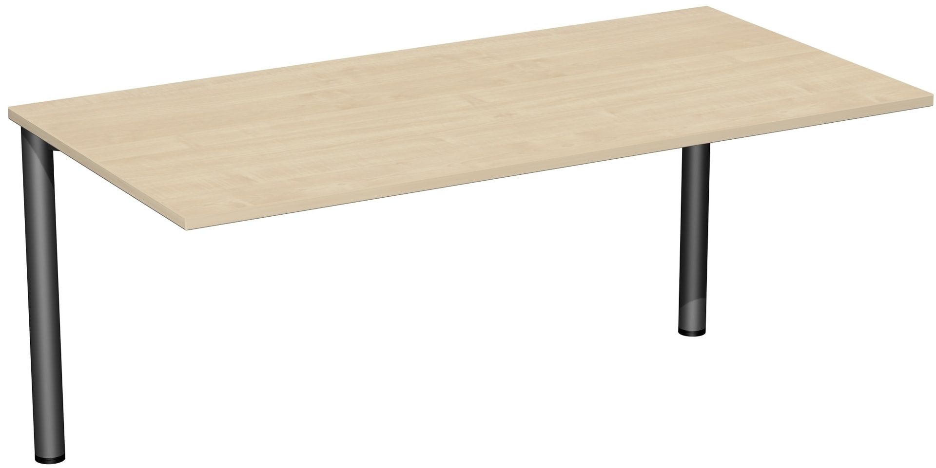 Schreibtisch - 4-Fuß Flex - Bürotisch - 720 x 1.200 x 600 mm (HxBxT) - Gestell anthrazit - Ahorn