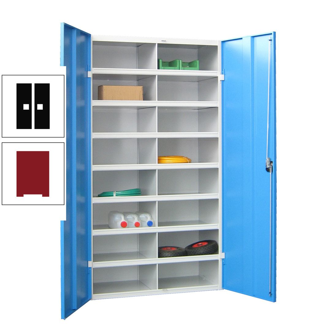 Aktenschrank - Fächerschrank - Sortierstation - 16 Fächer - Büroschrank - Dokumentenablage - 1.800 x 1.000 x 530 mm (HxBxT) - anthrazitgrau