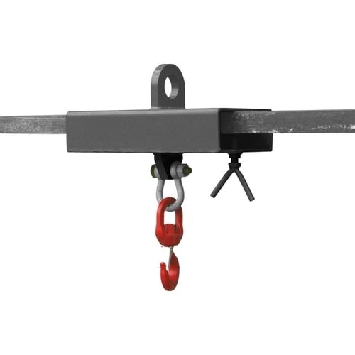 Eichinger Lasthaken für Stapler/Kran für 1 Staplerzinken, Zinken-QS 200 x 80 mm (BxH), 510 x 210 x 400 mm (HxBxT), Gewicht 15 kg, Farbe anthrazitgrau