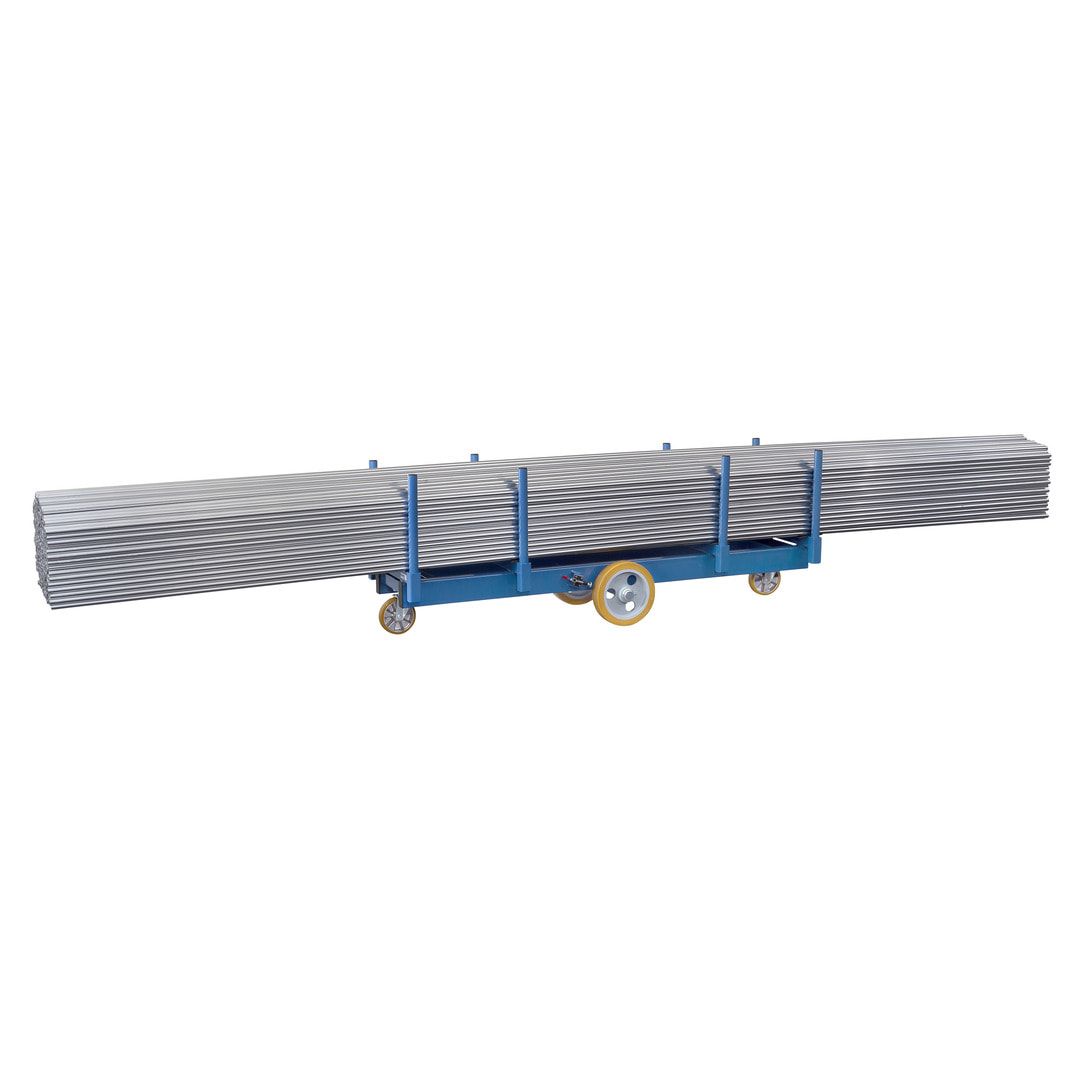 Fetra Langmaterial-Wagen - Traglast 2.500 kg - Elastic-Vollgummi-Bereifung - 700 x 2.500 mm (BxT)