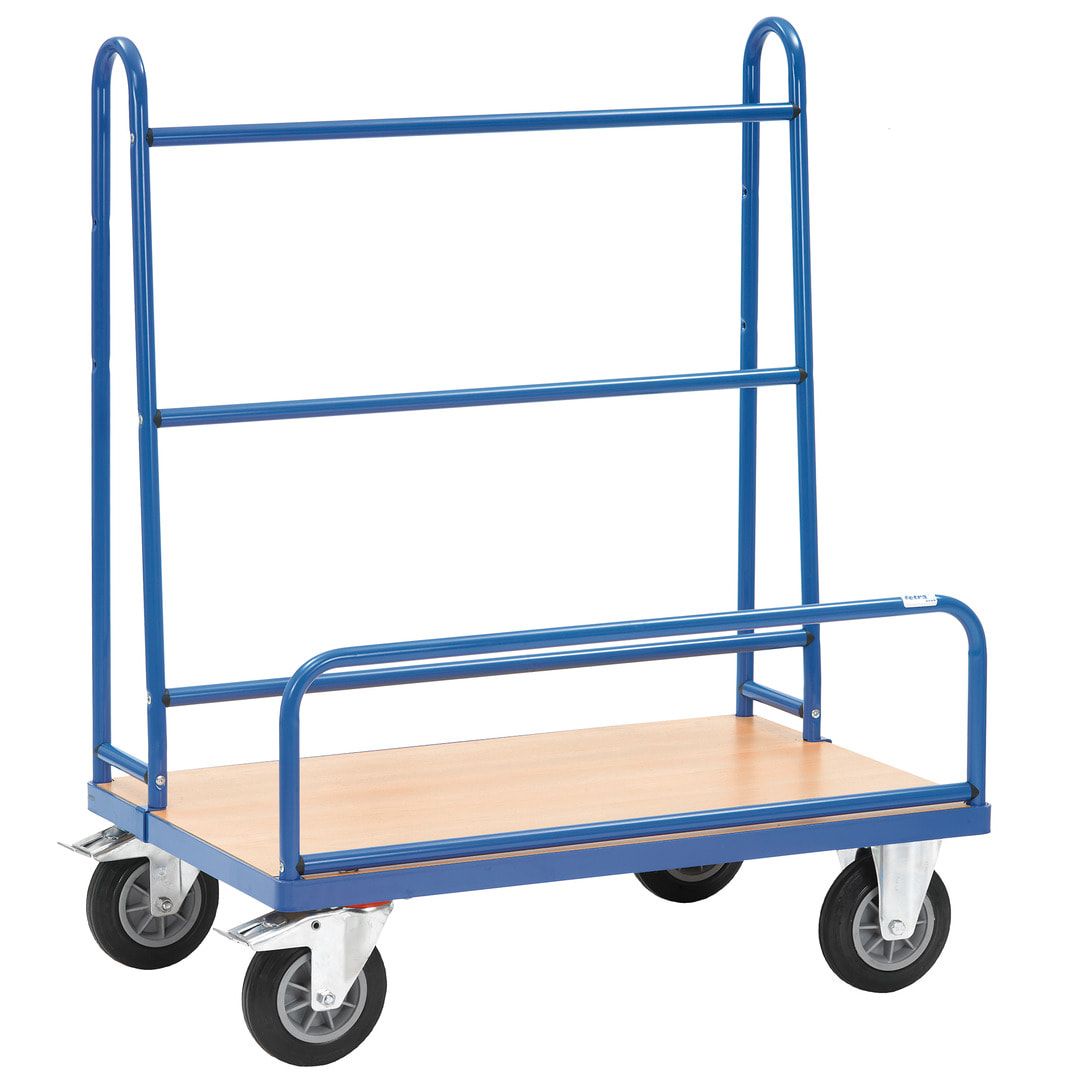Fetra - Plattenwagen - Traglast 600 kg - Ladefläche 1.070 x 335 mm (BxT) - feste Bügel