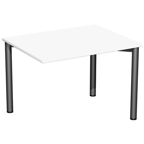 Schreibtisch - 4-Fuß Flex - Bürotisch - 720 x 1.000 x 800 mm (HxBxT) - Gestell anthrazit - Ahorn