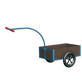 Handkarre mit Bordwänden - Traglast 150 kg - Ladefläche 690 x 425 mm