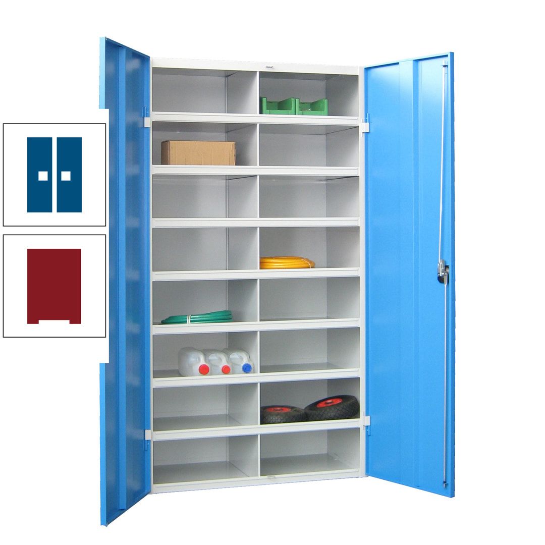 Aktenschrank - Fächerschrank - Sortierstation - 16 Fächer - Büroschrank - Dokumentenablage - 1.800 x 1.000 x 530 mm (HxBxT) - anthrazitgrau