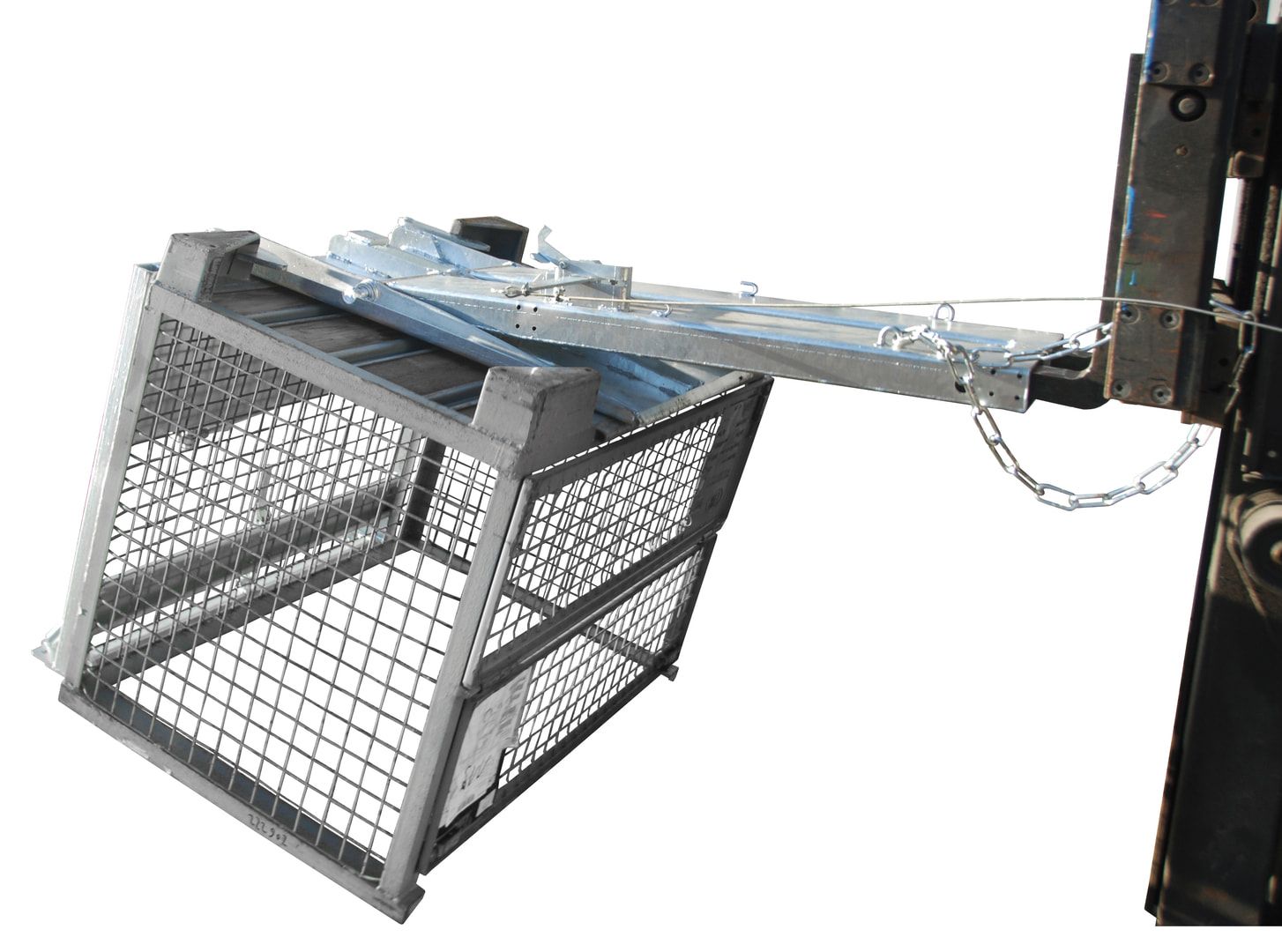 Kipper für Euro-Gitterboxen - Kippvorgang hydraulisch - feuerverzinkt
