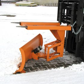 Schneepflug - Niveauausgleich - Gummi-Schürfleiste - Ausführung wählbar - gelborange