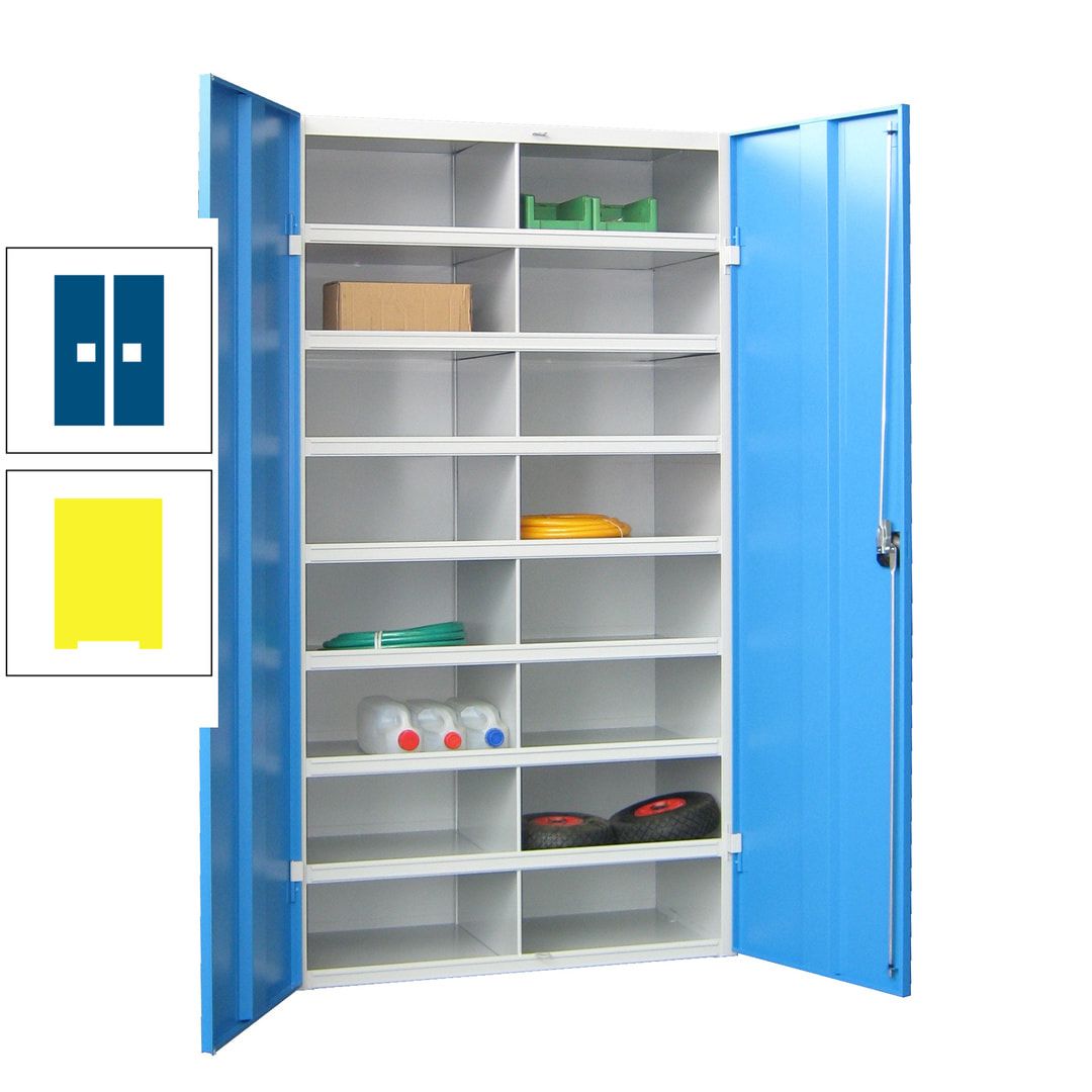Aktenschrank - Fächerschrank - Sortierstation - 16 Fächer - Büroschrank - Dokumentenablage - 1.800 x 1.000 x 530 mm (HxBxT) - anthrazitgrau