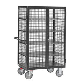 Fetra - Etagen-Kastenwagen - Tragkraft 750 kg - Drahtgitter - 2 Türen - Ausführung wählbar