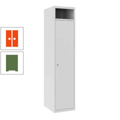 Wäschesammelschrank, Wäscheschrank, Einwurfschlitz, Zylinderschloss, 1.800 x 400 x 500 mm (HxBxT), Korpus anthrazitgrau, Front anthrazitgrau