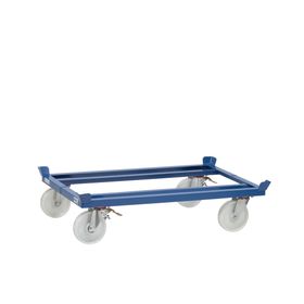 Fetra Palettenfahrgestell für Routenzüge - Tragkraft 1.050 kg - Ladefläche wählbar - Polyamid Rollen